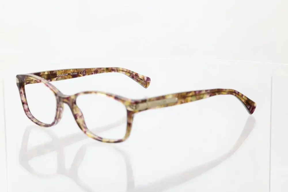 Coach HC6065 5287 (Confetti Light Brown) 51-17-135mm Eyeglass FRAMES ONLY - GOOD